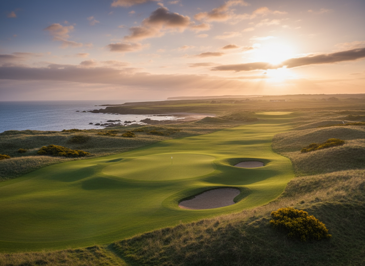 Scenic Scottish golf course near Portsoy